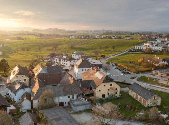 Luftaufnahme von Kleinzell im Mühlkreis